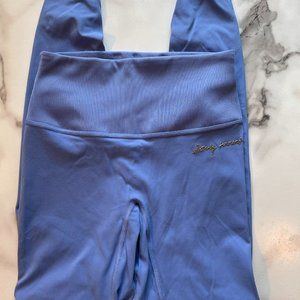 XS Gymshark x Whitney Simmons royal blue scrunch leggings